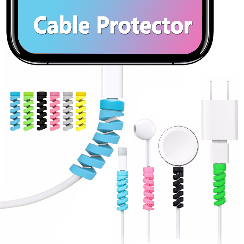 Set 2 Đầu Bọc Bảo Vệ Dây Cáp Sạc USB Tiện Dụng