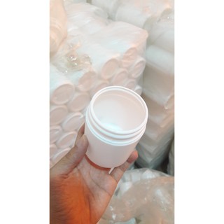 Hủ Nhựa Trắng Đục Nắp Galenti Đựng Từ 100G Đến 400G Bột Mịn Hoặc Viên Nang