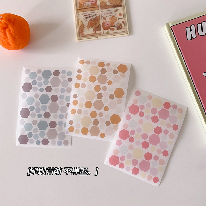 Sticker cute dán sổ mũ bảo hiểm điện thoại laptop trang trí sổ tay DIY bullet journal hình dán chấm bi dễ thương K49