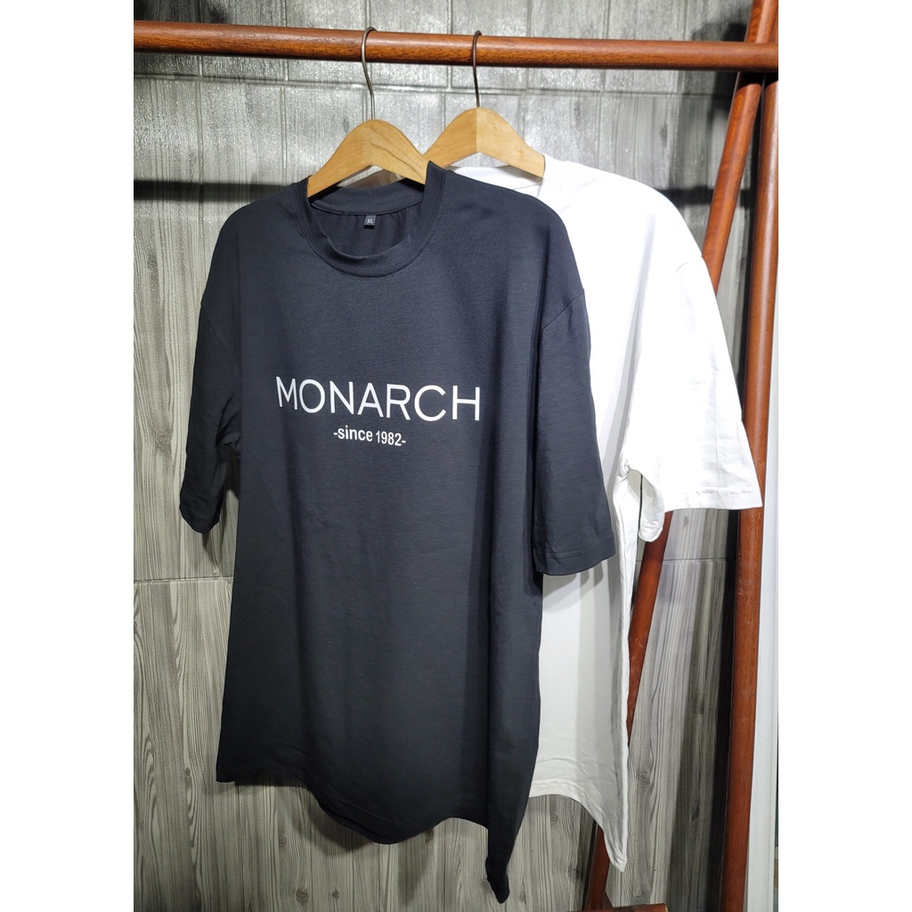 Áo thun Stee Cổ tròn Oversize MONARCHI CVCVNI Unisex Menwear Cotton