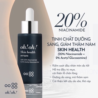 Tinh Chất oh!oh! Skin Health Serum (with 20% Niacinamide & 2% Acetyl Glucosamine)
