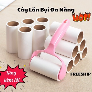(Tặng kèm 2 lõi) Cây lăn bụi quần áo đa năng