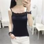 Woke Nữ Spaghetti Dây Đeo Cho Xe Tăng Áo Vest Nữ Phù Hợp Với Ren Camisole Mùa Hè Cami Crop Tops Tay Thể Thao