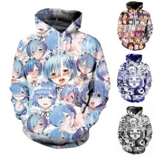 Áo khoác nam nữ mặt anime 3D ahegao cho cosplay