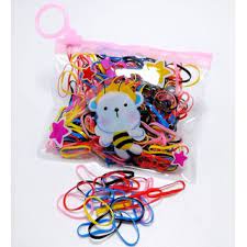 Dây Cột Tóc [Set 200 Cái] Dây Buộc Tóc MINI Cho Bé Gái - Chun Cột Tóc Nhiều Màu Xinh Xắn Đáng Yêu Tặng Kèm Túi Zip