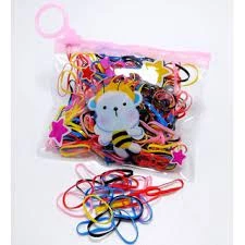 Dây Cột Tóc [Set 200 Cái] Dây Buộc Tóc MINI Cho Bé Gái - Chun Cột Tóc Nhiều Màu Xinh Xắn Đáng Yêu Tặng Kèm Túi Zip