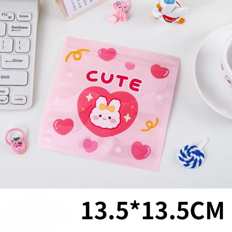 Túi zip đựng quà, bánh kẹo, đồ nhỏ mini, sticker, kẹp tóc dễ thương ...