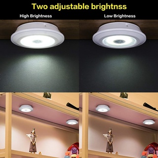 3w Cob Siêu Sáng Dưới Tủ Đèn LED Có Thể Điều Chỉnh Độ Sáng Không Dây Điều Khiển Từ Xa Đèn Tường Tủ Quần Áo Đêm Nhà Phòng Ngủ Đèn Tủ