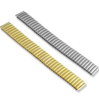Dây Đeo Đồng Hồ Co Giãn Bằng Thép Không Gỉ 12mm 14mm 16mm 18mm 20mm