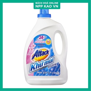 nước giặt attack khử mùi extra - hương anh đào chai 2.4kg giá tốt Tháng 2,  2024, Mua ngay