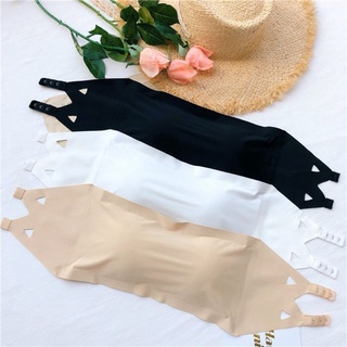 Áo bra nữ không dây mặc cúp ngực, Áo lót nữ ống học sinh có đệm mút mỏng ôm ngực DEVARI B8883