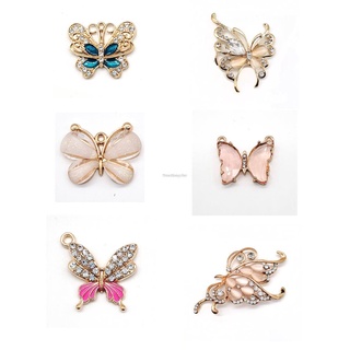 1 Chiếc Giày Thời Trang Quyến Rũ Thiết Kế Quyến Rũ Bling Kim Cương Giả Cô Gái Quà Tặng Phát Sáng Tắc Decaration Kim Loại Tình Yêu Bướm Phụ Kiện