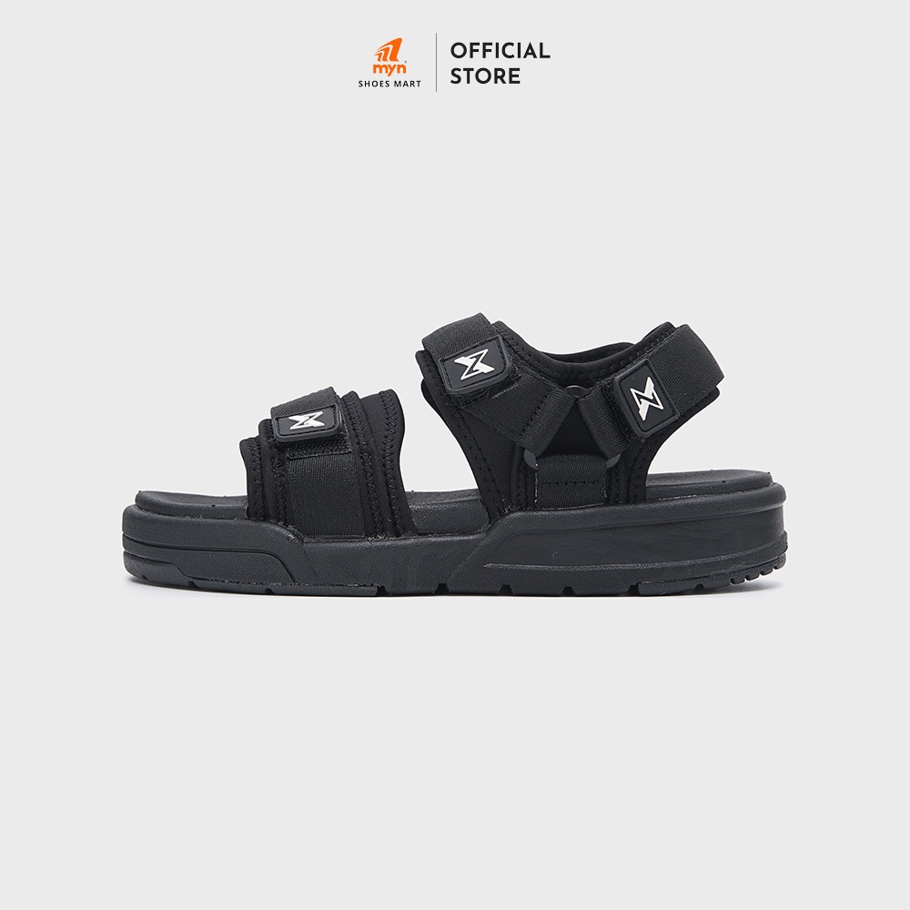 Mô tả Sandal nam nữ ZX 2125 All Black 2 quai bản to có lót quai, đế 3,5cm Phylon 3 lớp chất liệu EVA cao cấp - 1