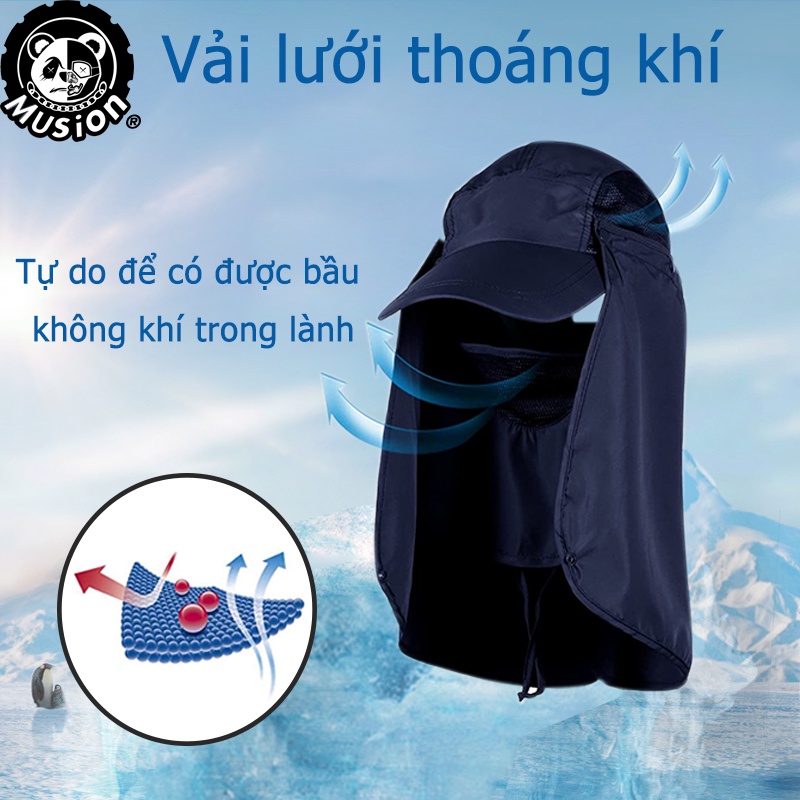 Nón trùm đầu Musion chống tia UV thiết kế sáng tạo