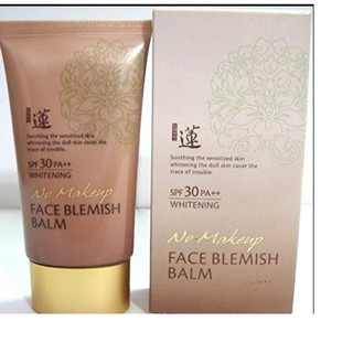 Kem trang điểm makeup làm trắng da, dưỡng ẩm và làm mờ nám tàn nhang Welcos no makeup face blemish balm 50ml