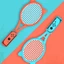 Niki 1 Cặp Vợt Tennis Bộ Điều Khiển Tay Cầm Cho Switch OLED Cho Mario Tennis Aces Thể Thao Trò Chơi Phụ Kiện