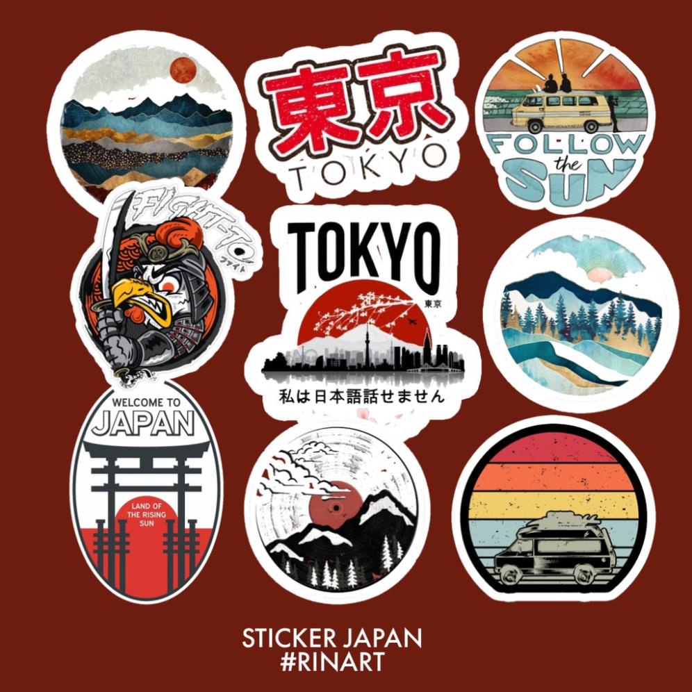 SET 50 STICKER JAPAN TOKYO CHỦ ĐỀ DU LỊCH CÁ TÍNH DÁN TRANG TRÍ ĐIỆN ...