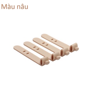 Set 4 dây quấn dây tai nghe cáp sạc bằng silicon nhiều màu