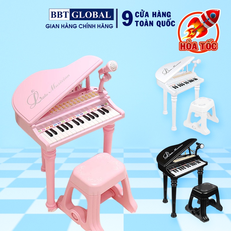 Đồ chơi đàn Piano 37 phím có ghế ngồi cho bé 1504A BBT GLOBAL
