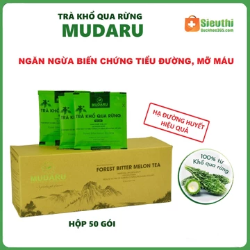 [Date 2028-Chính Hãng] Trà Khổ Qua Rừng Mudaru Hỗ trợ Tiểu Đường Hộp 50 Túi lọc Siêu Thị Sức Khoẻ 365