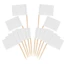 Yjcnelcr 100 Miếng Trống Tăm Cờ Mini Nhãn Có Que Đánh Dấu Phô Mai Chọn Cho Cupcake Toppers Trái Cây Appe