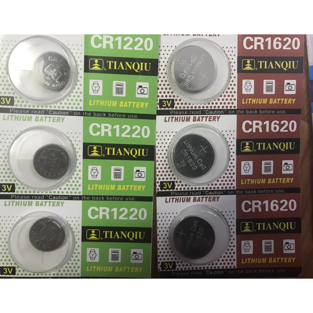 Pin cúc CMOS CR1632, CR1616, CR1620, CR1220, CR2023, CR2025, CR2016