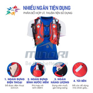 Balo Vest Nước Chạy Bộ Chạy Trail Aonijie C962 ôm sát thấm hút - Minori Store