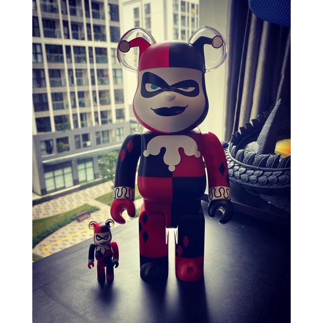 BE@RBRICK HARLEY QUINN×MCM  100％ & 400％ medicom bearbrick