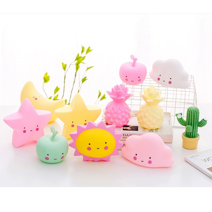 Đèn ngủ dễ thương nhiều mẫu, nhiều màu