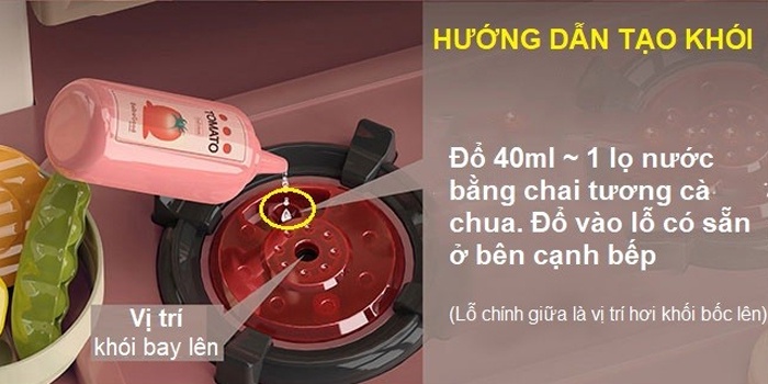 Hiệu ứng khói hơi nước đồ chơi nhà bếp BBT Global