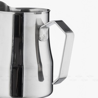Volcano Ca đánh sữa Motta màu bạc Inox 304 mũi tròn