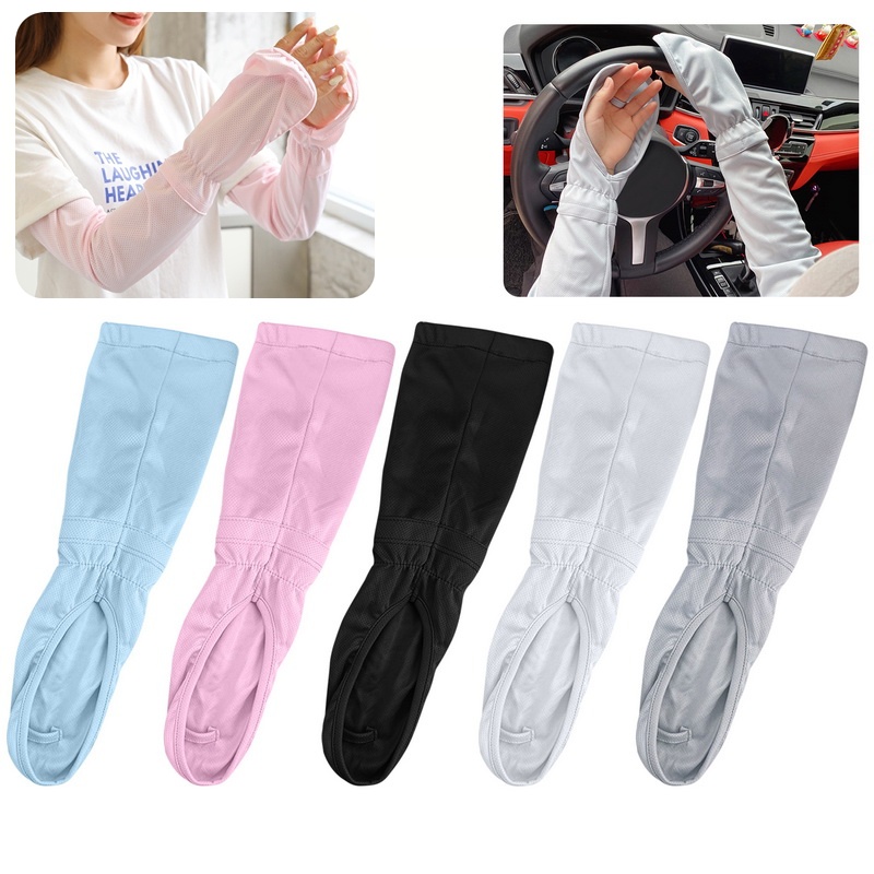 Găng tay chống nắng chống tia UV VFcỡ lớn vải thông hơi bao tay chống nắng cho nam nữ dùng khi lái xe(   Hót)