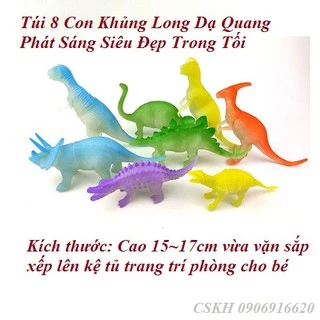 252A-5 TÚI THÚ KHỦNG LONG 6C + CÂY, ĐÁ + 3 TRỨNG + Ổ (PVC