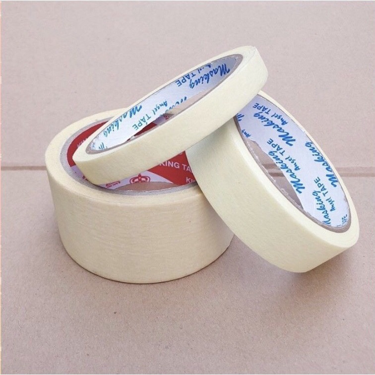 Băng dính chặn màu, Băng dính giấy rộng 2cm, 2,4cm, 4,8cm ( 1 cuộn dài 15m)  | Shopee Việt Nam