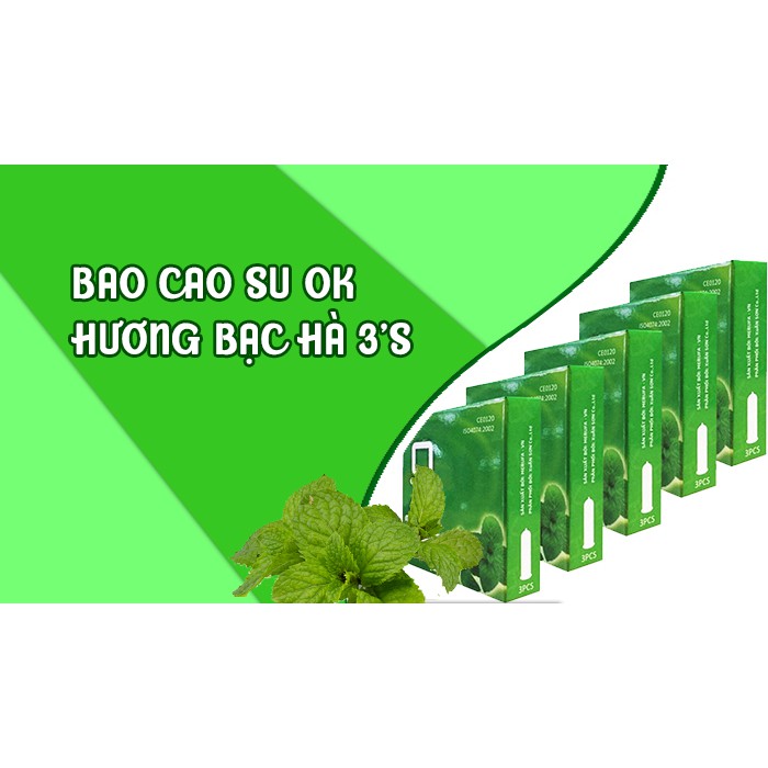 Ảnh Bao cao su OKHQ mát lạnh cho cảm giác thăng hoa 5 hộp nhỏ (15 bao) GEMHOME 2