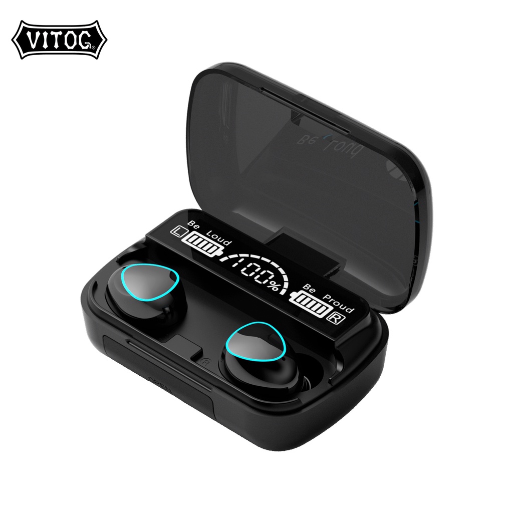Ảnh Tai Nghe TWS Vitog M10 3500mah Kết Nối Bluetooth Không Dây Âm Thanh Nổi Điều Khiển Cả 1