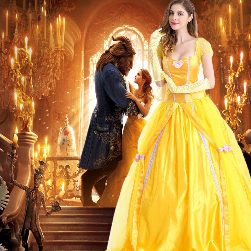 Người Lớn Mới Người Đẹp Và Quái Vật Belle Công Chúa Halloween Trang Phục Hóa Trang Cosplay Lạ Mắt Người Lớn Halloween Đảng Nhập Vai Chơi