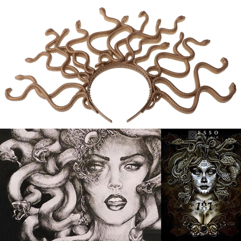 Cài đầu hóa trang con rắn Medusa