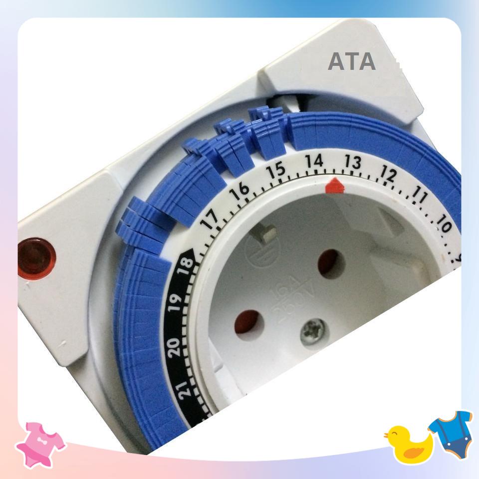 Ổ cắm hẹn giờ cơ hiệu ATA mã AT16 (timer hẹn giờ cơ) hàng chính hãng có ...