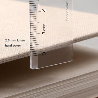 Sổ tay bìa vải lanh cứng 120 trang 160 gsm hai kích thước tùy chọn (có bán lẻ trang giấy)