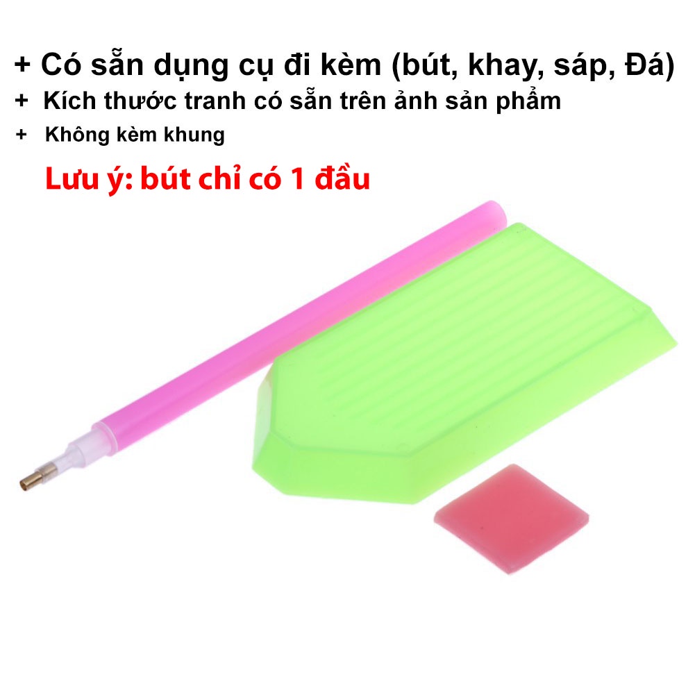 TRANH ĐÍNH ĐÁ tự làm 30x40cm, bộ hạt nhựa đính tranh gắn đá phong cảnh Anime 5D giá rẻ | BigBuy360 - bigbuy360.vn
