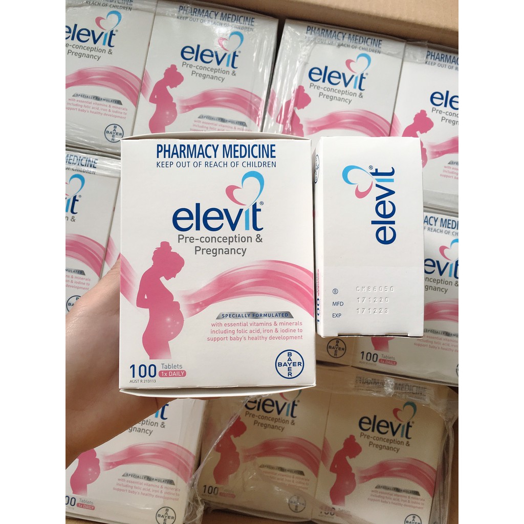 Elevit Bầu Úc Vitamin Tổng Hợp - 100v | Shopee Việt Nam