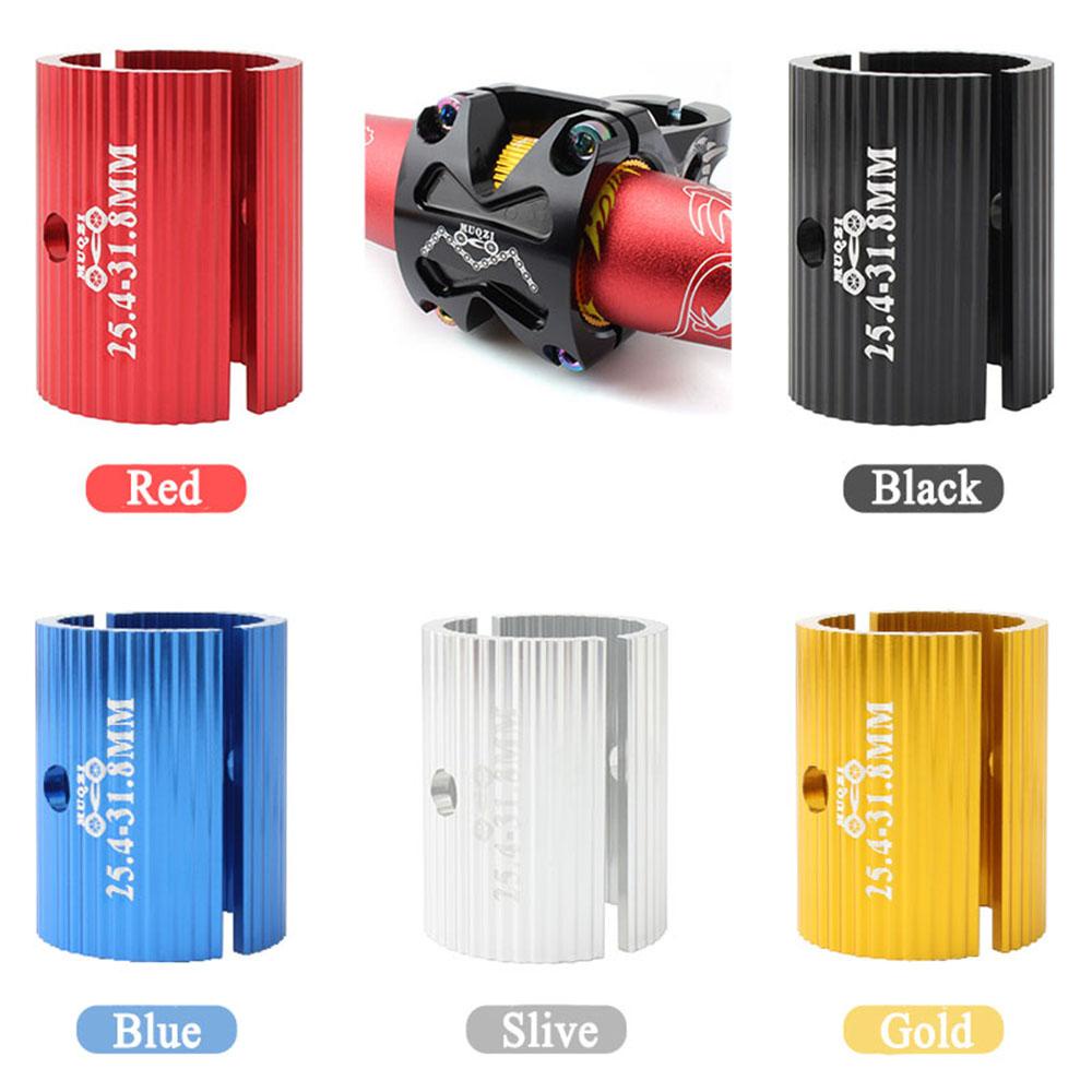 DELMER Tay Lái Xe Đạp Chuyển Đổi Shim MTB 25.4mm Đến 31.8mm Xe Đạp Đường Bộ Khẩu Độ Điều Chỉnh Lắp Đặt Bộ Chuyển Đổi Giảm Miếng Đệm
