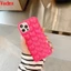 Ốp điện thoại mềm nhựa TPU màu ngọt ngào họa tiết 3D cho iPhone 12 Pro Max 12 Mini 11