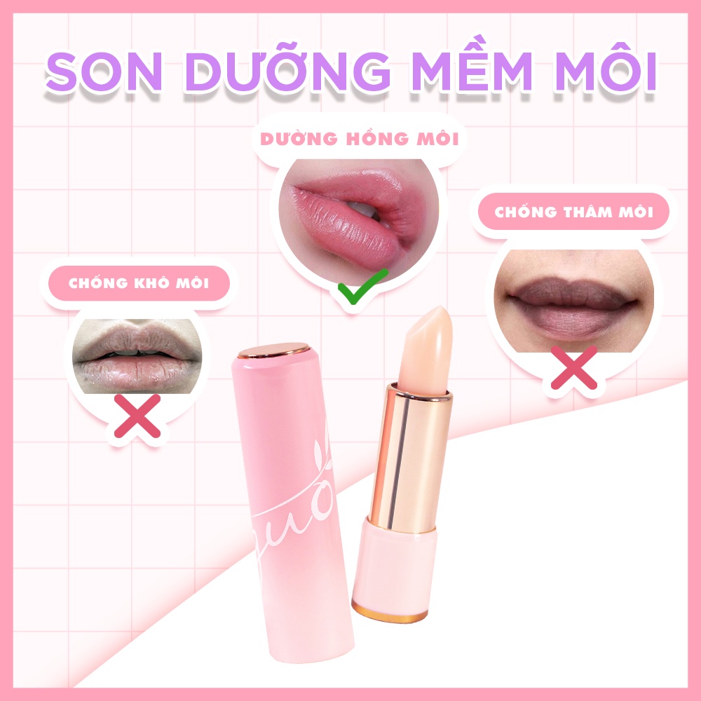 Mô tả Son dưỡng hồng dâu GUO - Rose Touch lip Balm 5gr - 9