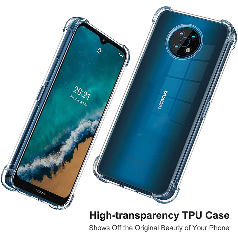 Ốp Điện Thoại TPU Gel Mềm Trong Suốt Chống Sốc Cho Nokia G50 G300 G20 G10 XR20 X20 X10 C30 C01 Plus