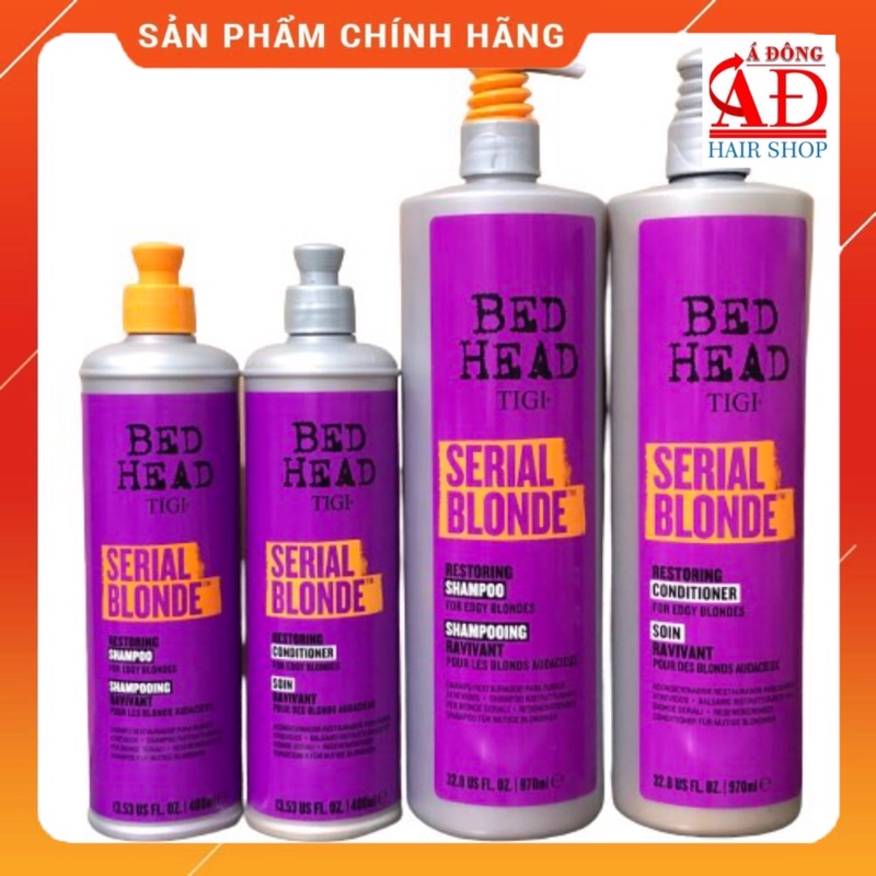 DẦU XẢ TIGI BED HEAD (CHAI TÍM RUỘT TRẮNG) GIỮ MÀU TÓC TẨY NHUỘM SÁNG, HIGHLIGHT PASTEL MỸ 970ML