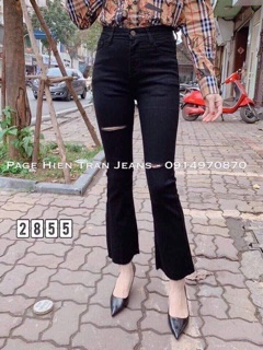Hàng qc-quần đen óng loe ✅✅✅ chất jean thun