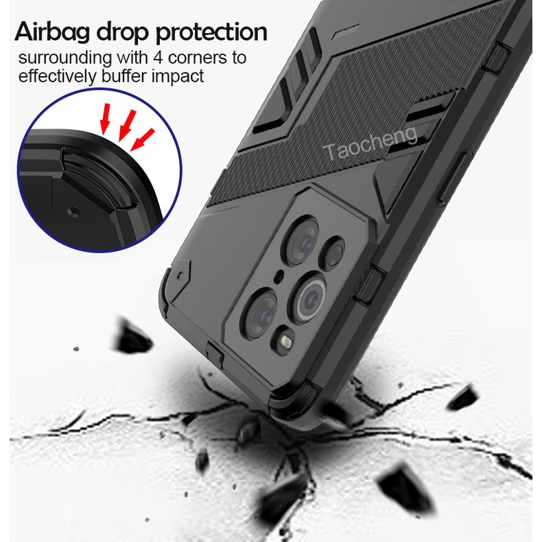 Ốp Điện Thoại Nhựa Cứng Chống Sốc Có Giá Đỡ Bảo Vệ Camera Cho OPPO reno 10 A18 A95 A74 4G Reno 6Z 6 5G Pro Reno6 Z Reno6Z