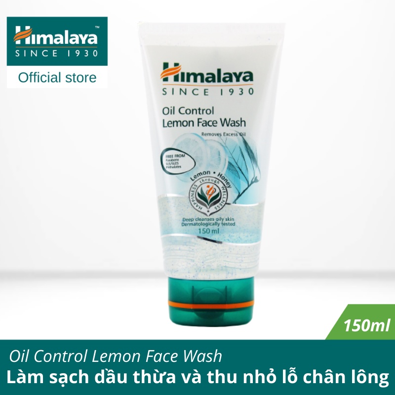 Ảnh Sữa rửa mặt chanh mật ong sạch dầu, thu nhỏ lỗ chân lông Himalaya Oil Control Lemon Face Wash 150ml 4
